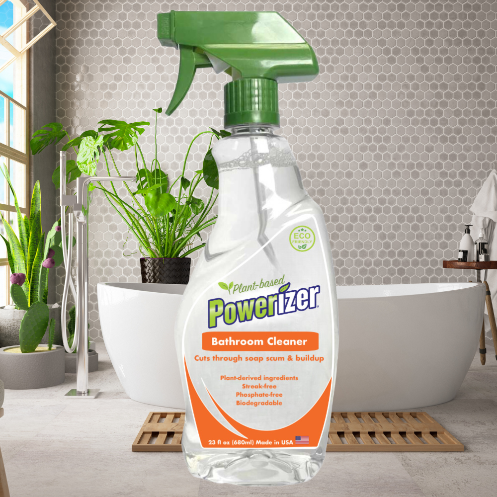 Powerizer Plant-Based Bathroom Cleaner, 23 oz (3 PACK)
