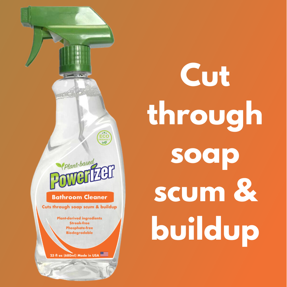 Powerizer Plant-Based Bathroom Cleaner, 23 oz (3 PACK)