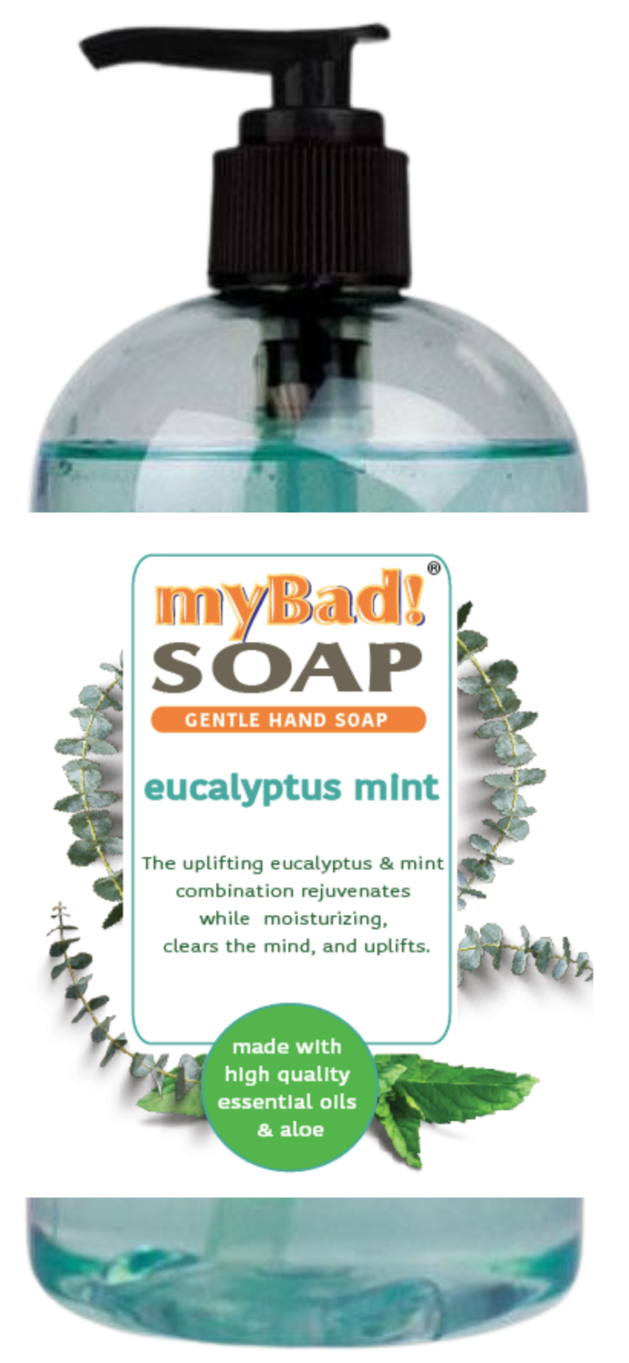 my Bad! Eucalyptus 2 Pack Mint Hand Soap