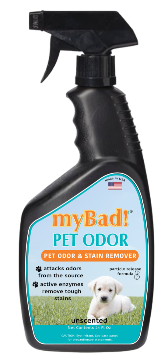 my Bad! Pet Stain & Odor Eliminator 3 Pack - Spray 24 oz each, Eliminates Pet Odor and Stains