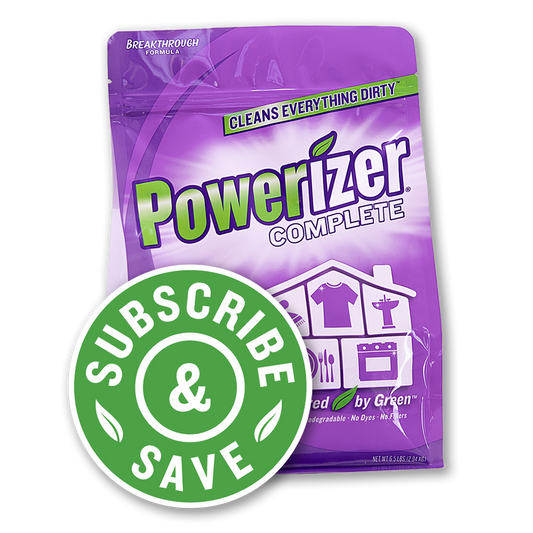 Powerizer Complete Multipurpose Detergent & Cleaner  Subscription- Laundry, Dish, Carpet, Bath Powder Detergent