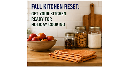 Fall kitchen cleaning and organization before holiday cooking season
