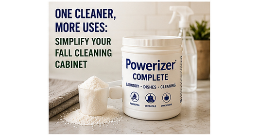 Powerizer Complete multi-purpose cleaner for laundry, dishes and household cleaning