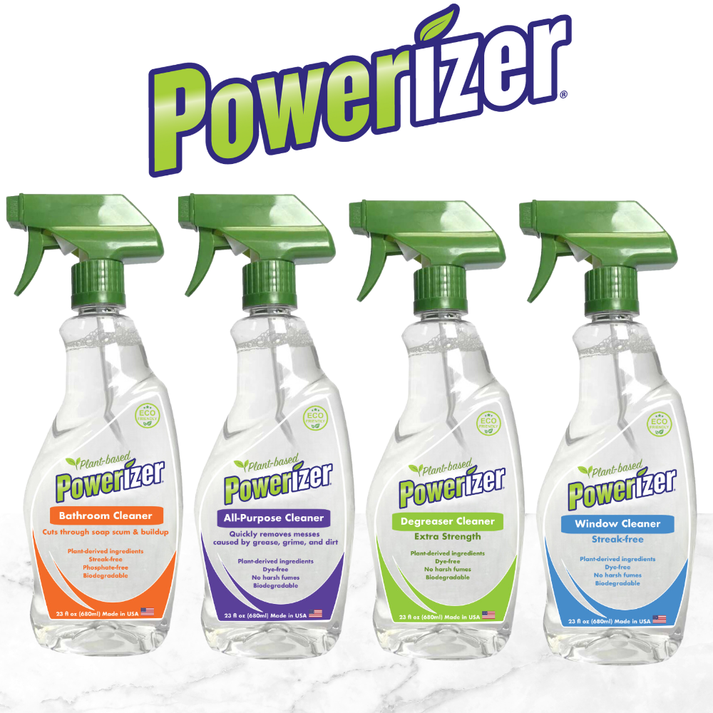 Powerizer Plant-Based Window Cleaner, 23 oz