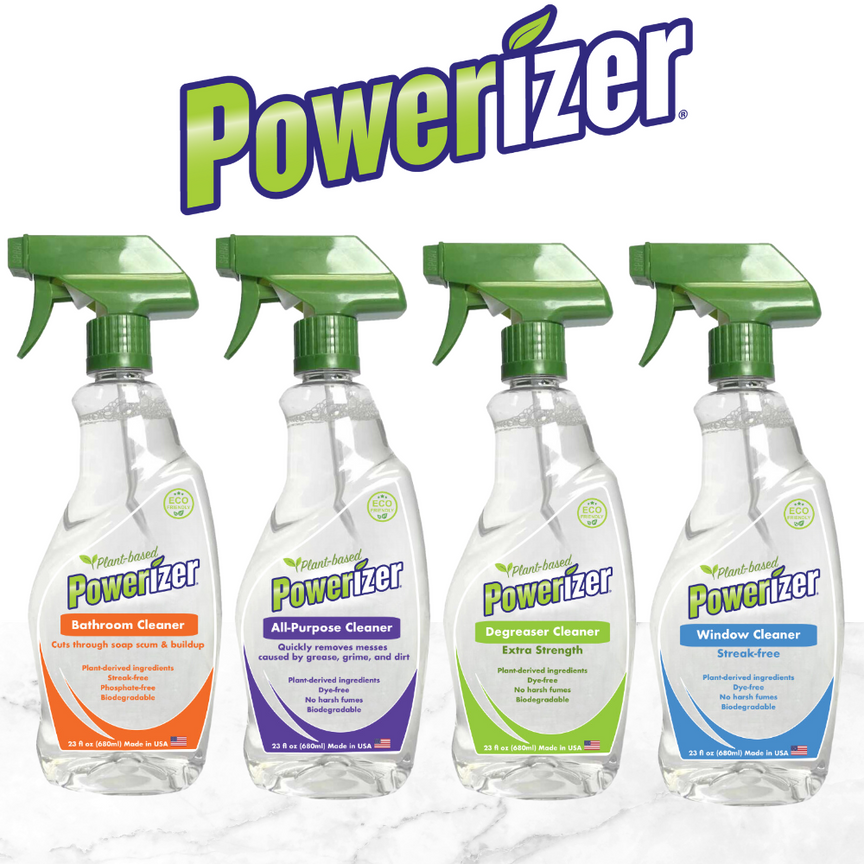 Powerizer Plant-Based Bathroom Cleaner, 23 oz