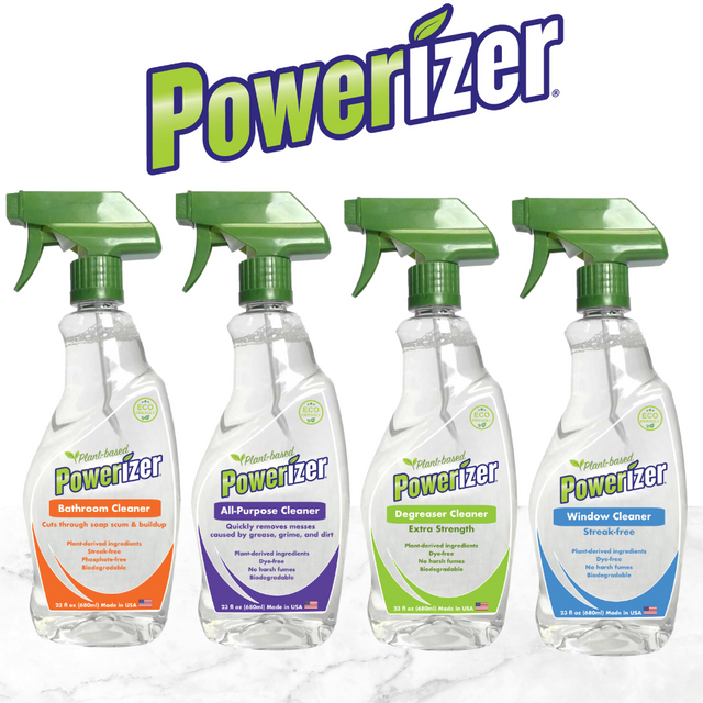 Powerizer Plant-Based Bathroom Cleaner, 23 oz (2 PACK)