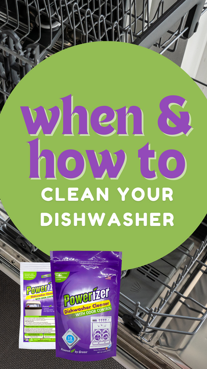 Powerizer Dishwasher Cleaner - Pack of 12 Pods| Removes Grease, Stains, & Odors | Eco-Friendly Solution for Sparkling Clean Dishes | Compatible with All Dishwashers