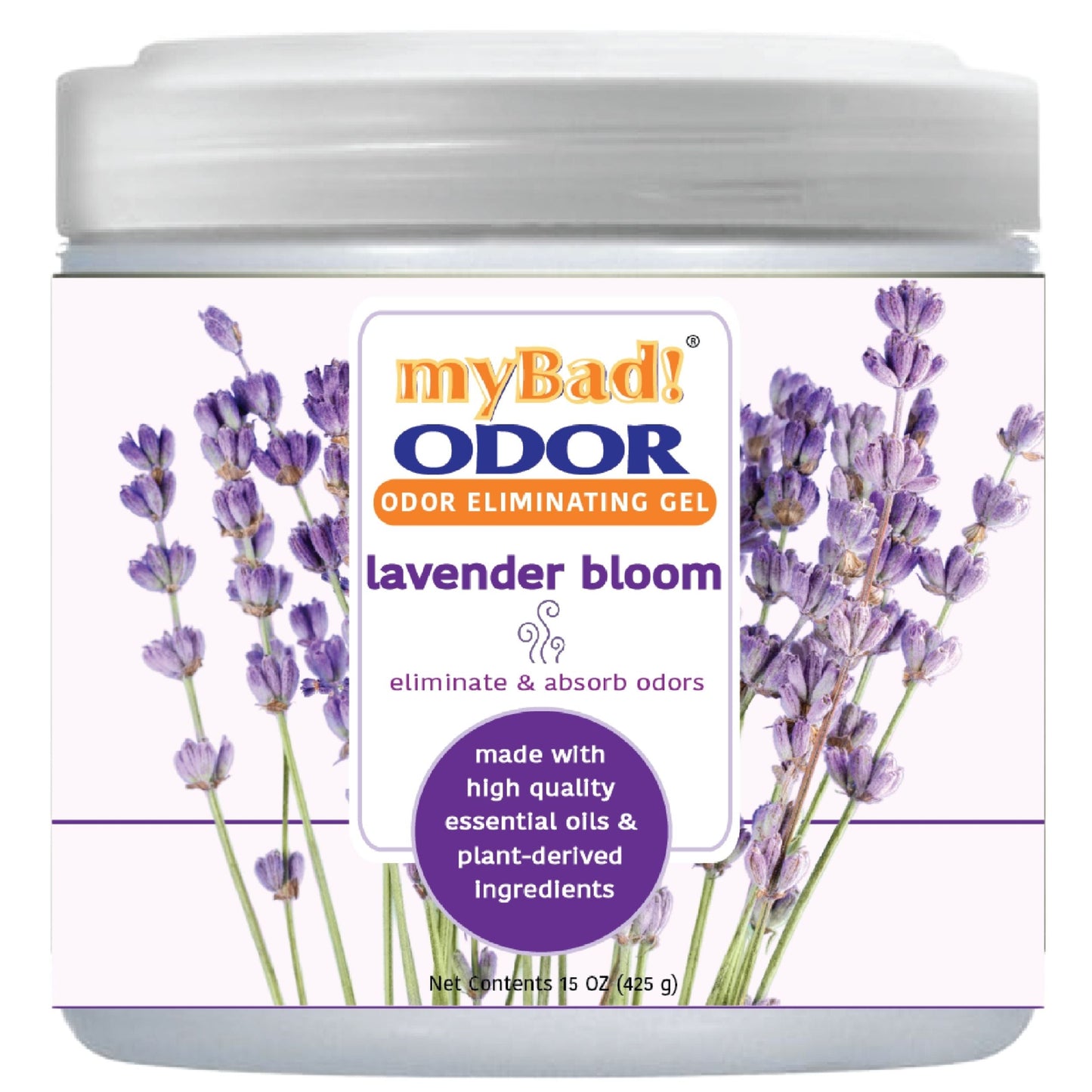 my Bad! Odor Eliminator Gel 15 oz - Lavender Bloom