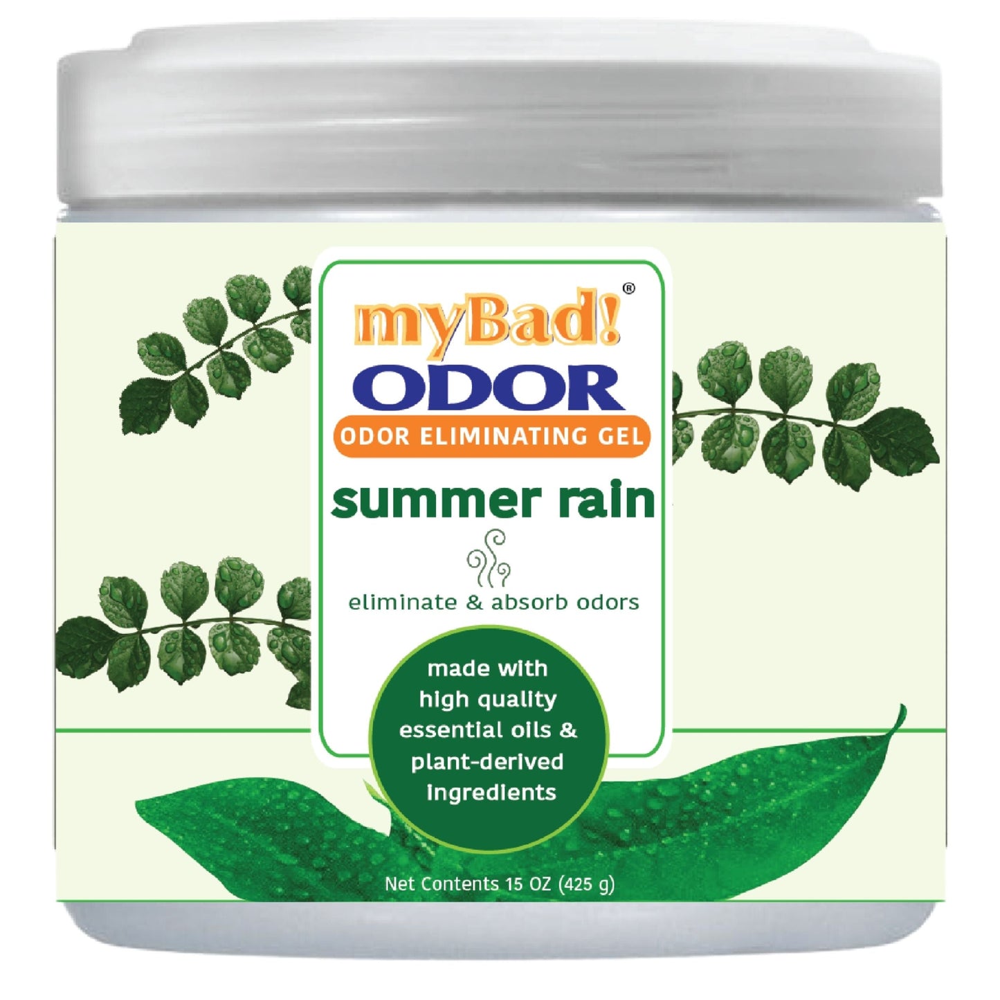 my Bad! Odor Eliminator Gel 15 oz - Summer Rain