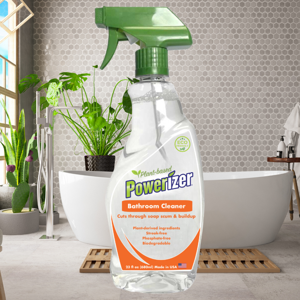 Powerizer Plant-Based Bathroom Cleaner, 23 oz