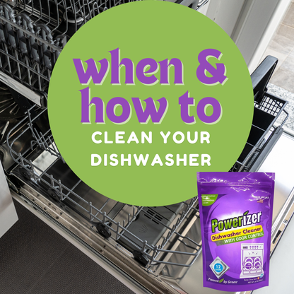 Powerizer Dishwasher Machine Cleaner Pods, 12 Count | Deep Clean Your Dishwasher Machine | Removes Odor & Buildup | Eco-Friendly, Biobased, Non-Toxic Formula