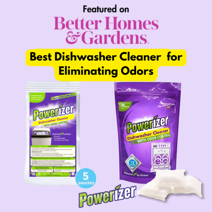 Powerizer Dishwasher Machine Cleaner Pods, 12 Count | Deep Clean Your Dishwasher Machine | Removes Odor & Buildup | Eco-Friendly, Biobased, Non-Toxic Formula