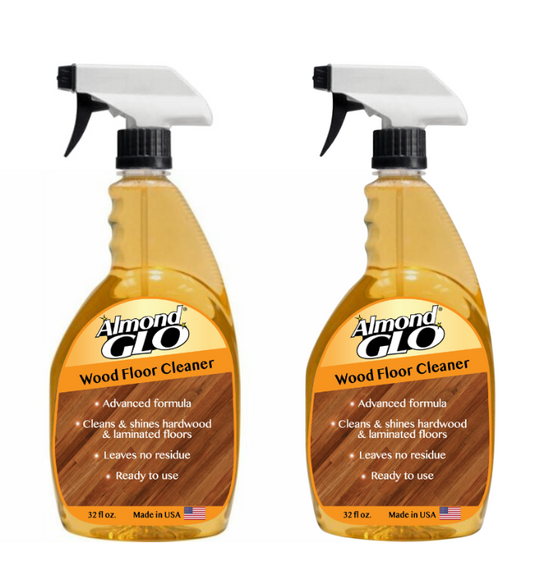 Almond Glo 2 Pack Wood Floor Cleaner, 32 oz