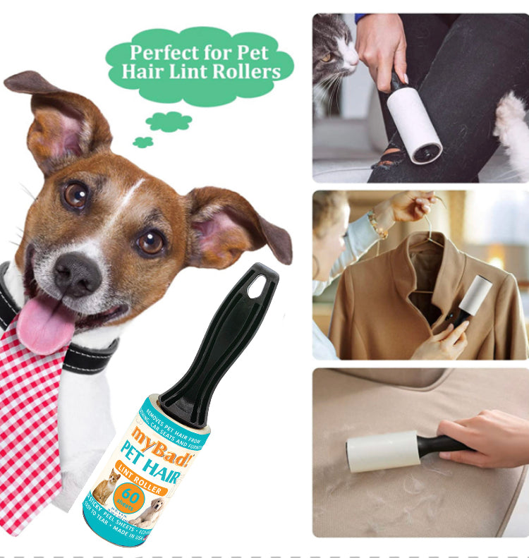 my Bad Pet Lint Roller 5 Pack- 1 Handle 5 Refills