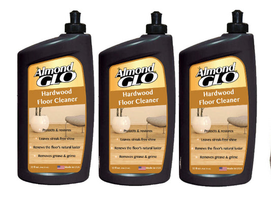 Almond Glo Hardwood Floor Cleaner 3 Pack, 32 Oz