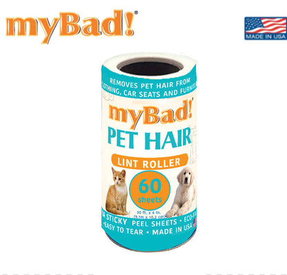 my Bad Pet Lint Roller 5 Pack- 1 Handle 5 Refills