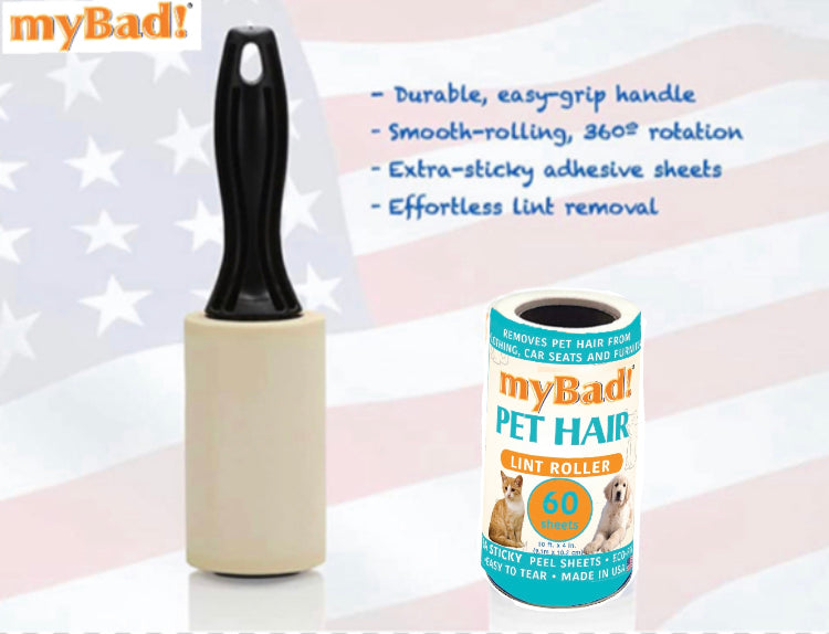 my Bad Pet Lint Roller 5 Pack- 1 Handle 5 Refills