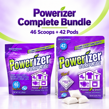 Powerizer Complete bundle with 46 scoops of powder and 42 premeasured Pods