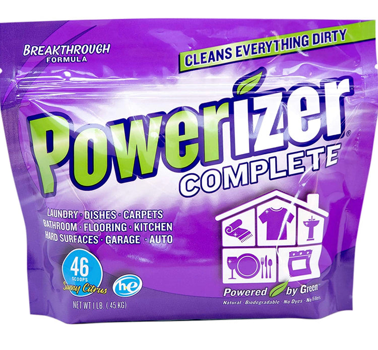 Powerizer Complete Multipurpose Laundry and Dishwasher Detergent & Household Cleaner - 1lb Bag