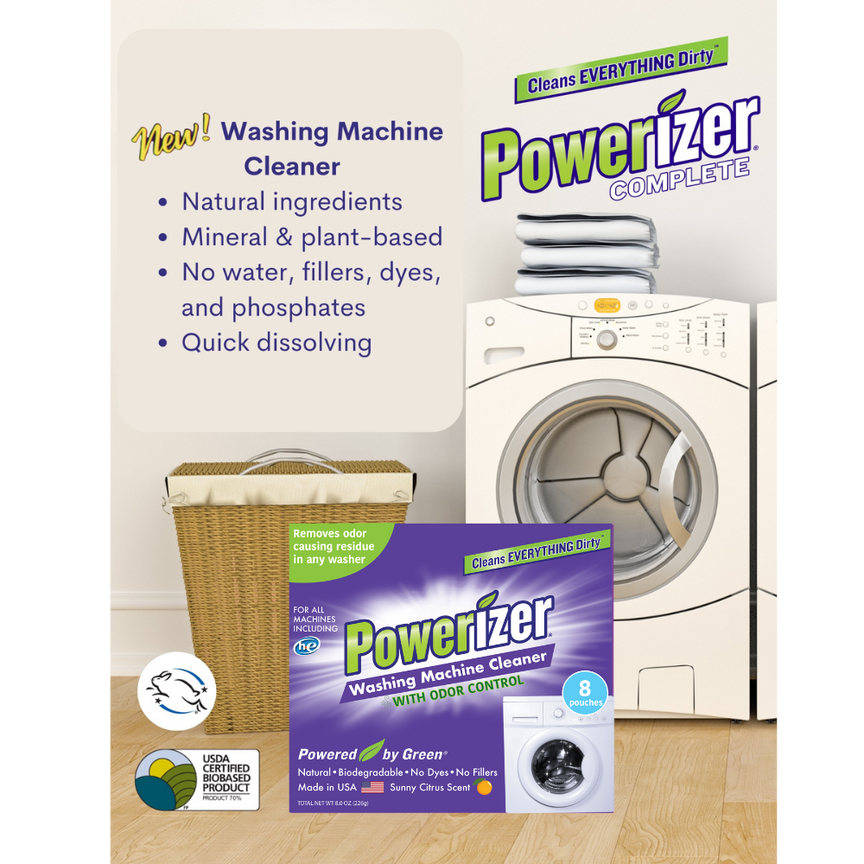 Powerizer Washing Machine Cleaner with Odor Control, 16 Pack- Cleans F
