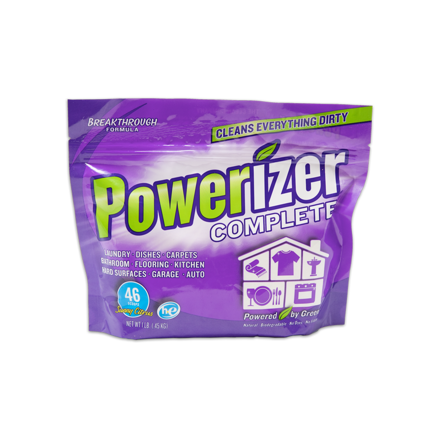 Powerizer Laundry and Dishwasher eco-friendly all purpose detergent 1lb bag 