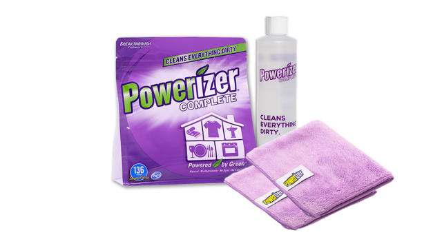 Powerizer Complete Concentrated Plant-Based Powder Detergent & Multipurpose Cleaner - Starter Kits
