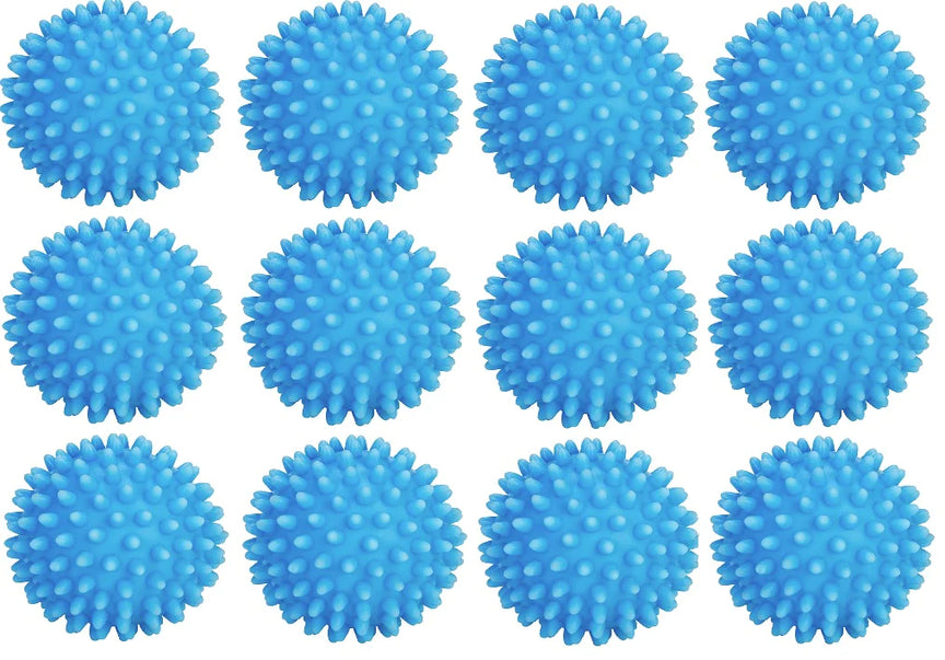 Powerizer Laundry Dryer Balls 12 Pack- Reusable, Alternative to Dryer Sheets and Fabric Softener. Reduce Drying time