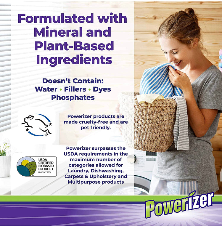 Powerizer 1lb + Skoy 4 Pack Cloths Bundle Pack