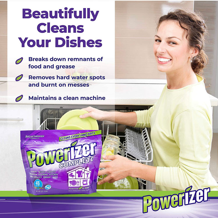 Powerizer Complete Multipurpose Laundry and Dishwasher Detergent & Household Cleaner - 1lb Bag