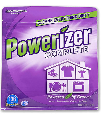 Powerizer Complete Multipurpose Laundry and Dishwasher Detergent & Household Cleaner - 3lb Bag