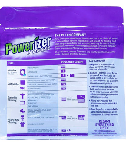 Powerizer Complete Multipurpose Laundry and Dishwasher Detergent & Household Cleaner - 3lb Bag