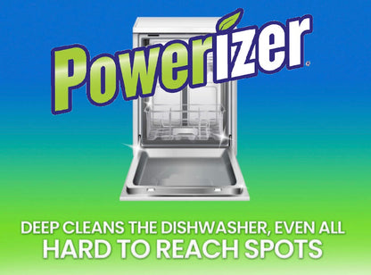 Powerizer Dishwasher Cleaner with Odor Control, 8 Pack