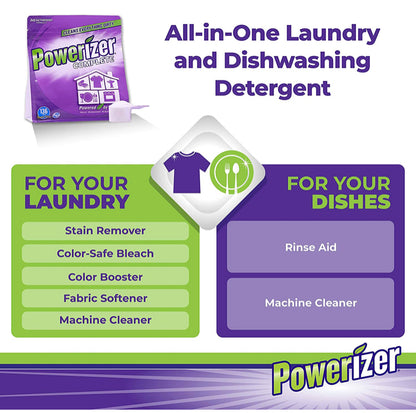 Powerizer Complete Multipurpose Laundry and Dishwasher Detergent & Household Cleaner - 3lb Bag