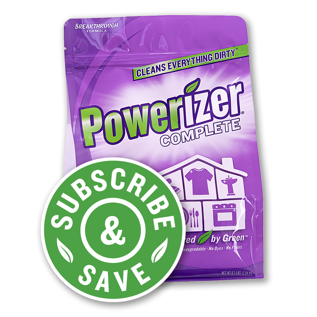 Powerizer Complete Multipurpose Detergent & Cleaner  Subscription- Laundry, Dish, Carpet, Bath Powder Detergent 