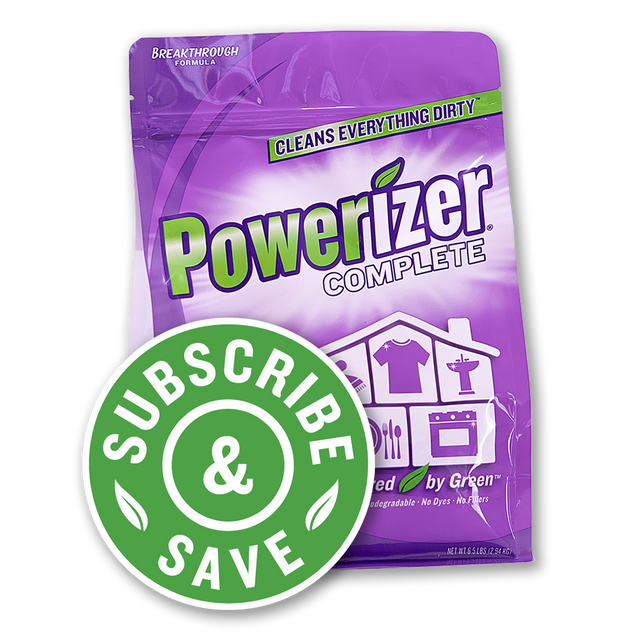Powerizer Complete Multipurpose Detergent & Cleaner  Subscription- Laundry, Dish, Carpet, Bath Powder Detergent 