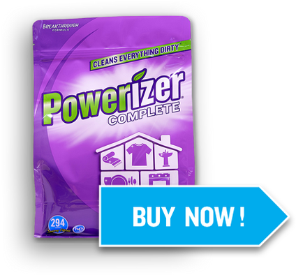Powerizer Complete Powder Detergent & Multipurpose Cleaner | Plant-Based Concentrated Formula for Laundry, Dishwasher & More
